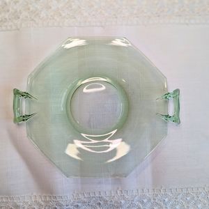 Antique Heisey Green Tidbit Tray
